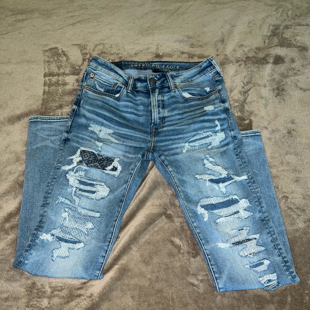 American Eagle Airflex 360 Distressed Jeans Men’s 32x32